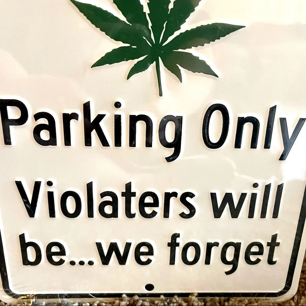 NEW Stoner Parking Only Metal Sign